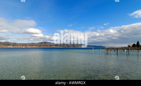 View of Lake Constance, Bodman-Ludwigshafen, Baden-Wuerttemberg, Germany, Europe Stock Photo