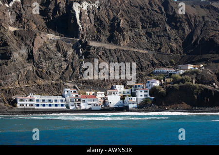 Alojera, view from boat, La Gomera, Canary Islands, Spain Stock Photo