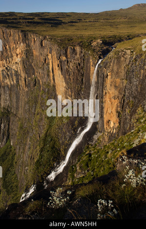 Tukhela waterfall tumbles down the escarpment, Drakensberg Mountain, South Africa Stock Photo