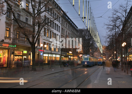 Bahnhof Strasse Zurich, Switzerland Stock Photo - Alamy