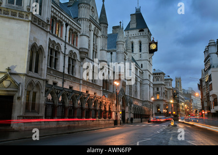 The Royal Courts of Justice on Strand / Fleet Street in the City of Westminster, London, UK Stock Photo