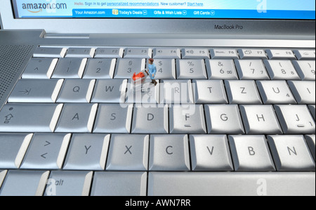 Online shopping  AMAZON.COM Stock Photo