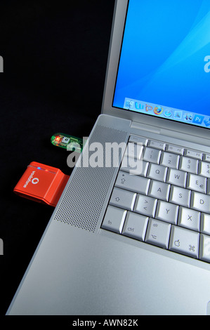 Data transfer / mobile connect card / USB stick Stock Photo