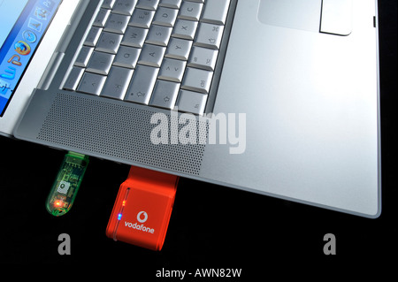 Data transfer / mobile connect card / USB stick Stock Photo