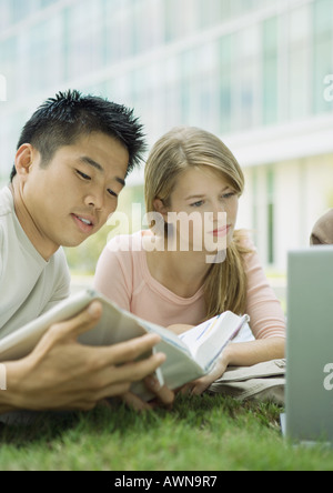 Students studying together Stock Photo