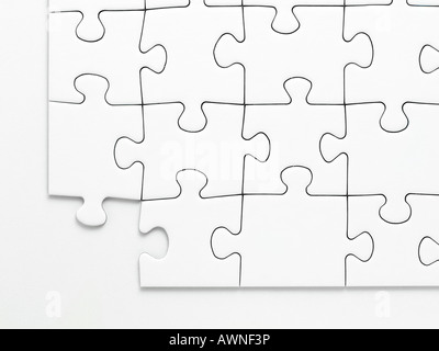 A missing piece from a jigsaw Stock Photo