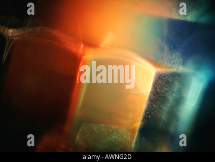 Light effect, reds, yellows and blues. Stock Photo
