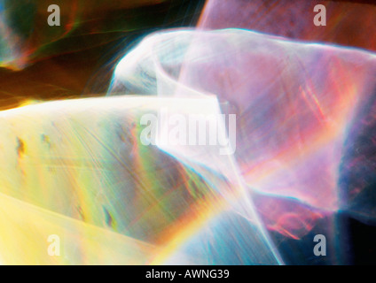 Light effect, pinks and yellows with rainbow effect Stock Photo