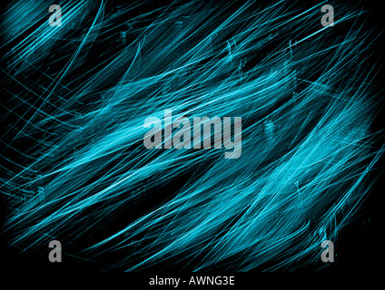 Light effect, blues on black. Stock Photo