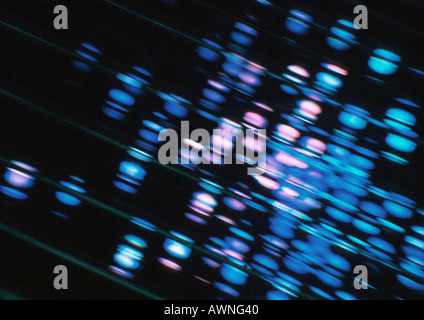 Light effect, blues and purples on black Stock Photo