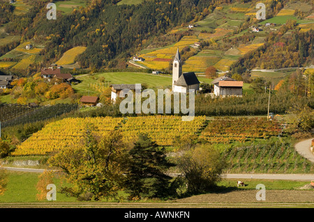 Italy Trentino Alto Adige Bolzano province Dolomites Val di Funes Nafen Stock Photo