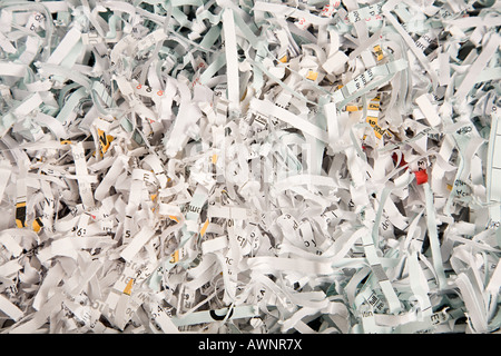 Shredded paper Stock Photo