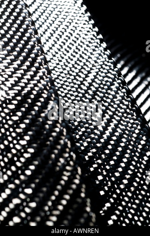 Cloth of woven carbon filaments Stock Photo