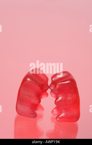 Kissing Gummy Bears Stock Photo