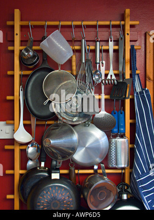 Cooking utensils in a country cottage Stock Photo