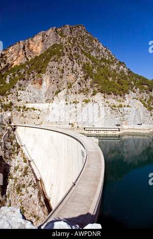 Oymapinar Dam, Manavgat River in the mountains between Antalya and Alanya, Turkish Riviera, southern Turkey, Middle East, Asia Stock Photo