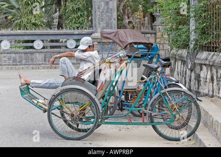 Bicycle rickshaws, Nha Trang, Vietnam, Asia Stock Photo