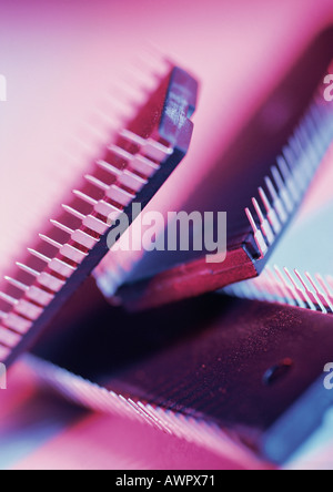 Computer circuits, close-up Stock Photo