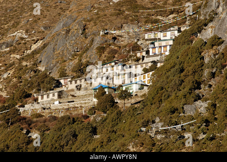 Thame monastery, Sagarmatha National Park, Khumbu Himal, Nepal Stock Photo