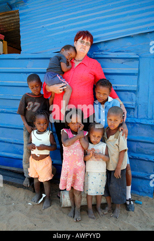 Namibia  -  a center for children, many of whom are HIV+ Stock Photo