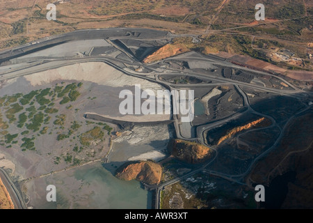 Argyle diamond mine, aerial view, Kimberley, West Australia, Australia Stock Photo