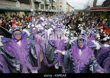 Mardi gras parade in Koblenz, Rhineland-Palatinate, Germany: Stock Photo