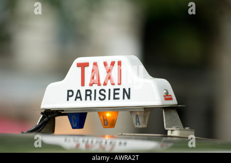 Parisian taxi in Paris, France Parisian taxi in Paris, France