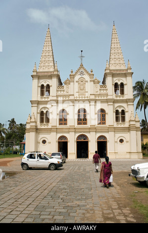 Santa Cruz Basilica one of the oldest churches in India and one of the eight Basilicas in the country.Fort Kochi, Kerala,  India Stock Photo