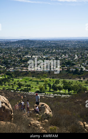 View from Mission Trails Cowles Mountain San Diego, California, USA Stock Photo