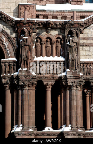 Trinity Church is a landmark in Boston's Copley Square Stock Photo