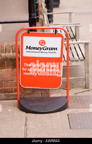 Moneygram Sign in the uk Stock Photo