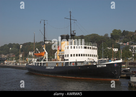 Steam icebreaker Stettin in Oevelgoenne museum, Hamburg, Germany Stock  Photo - Alamy