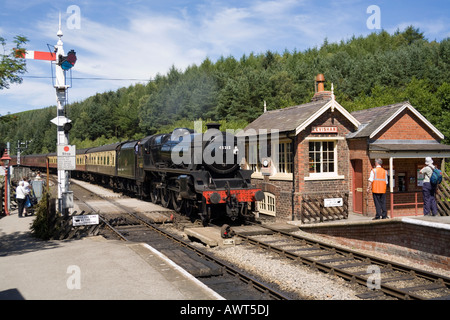 Levisham Railway Station signal box, Ryedale, North Yorkshire Moors ...