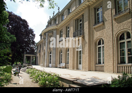 A view of the eastern aspect of the Wannsee Villa on the edge of Berlin ...