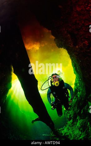 cave and cavern diving in Florida Stock Photo