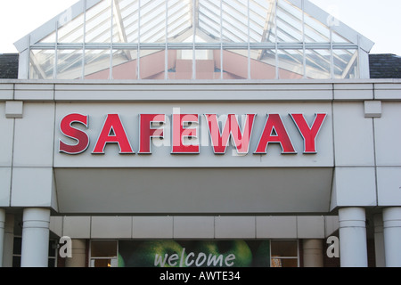 wiltshire safeway morrisons supermarket trolley cart sign devizes kart alamy