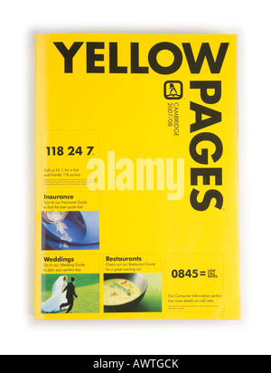 Yellow Pages phone directory Stock Photo