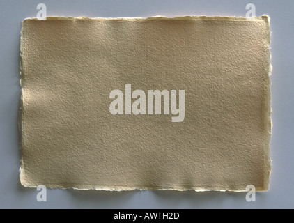 Back of linen envelope. Stock Photo