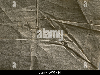 Back of linen envelope. Stock Photo