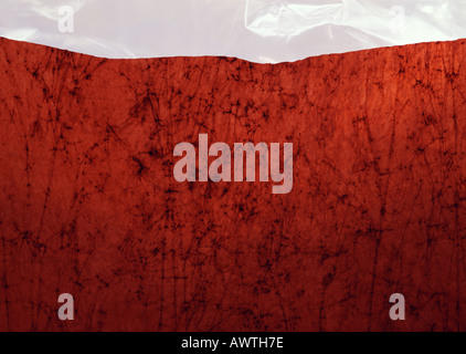 Veined red paper, close-up Stock Photo