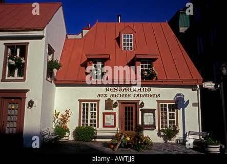 Aux Anciens Canadiens, capital city, Quebec, Quebec City, Quebec Province, Canada, Stock Photo