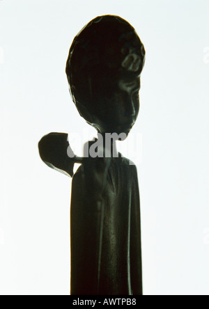 African sculpture of child, close-up Stock Photo