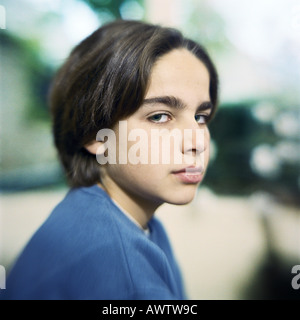 Boy looking at camera, portrait Stock Photo