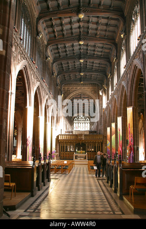 Manchester Millennium Quarter Cathedral interior Stock Photo