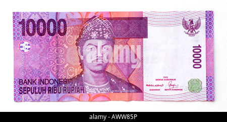 Indonesia 10000 Rupiah bank note Stock Photo