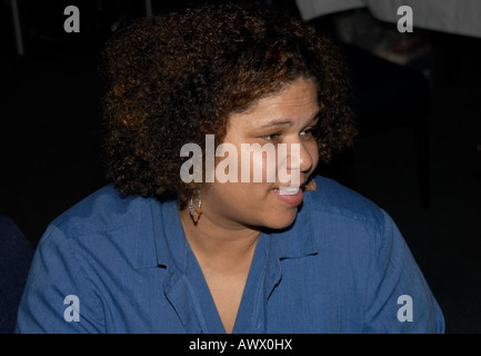 portrait of an smiling African American Woman Stock Photo