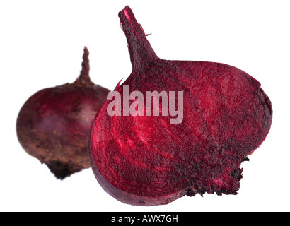 Beet purple vegetable isolated on white background Stock Photo