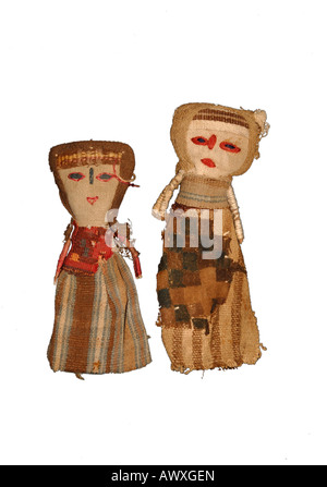Precolombian fabric used to make doll souvenirs from Peru Stock Photo