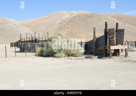 Cattle loading ramp in California 3 Stock Photo