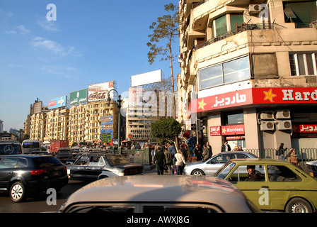 A busy afternoon in downtown Cairo, Egypt Stock Photo